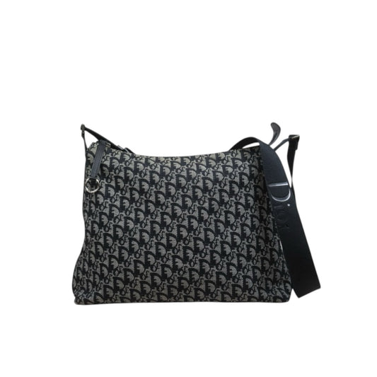 Include Entrupy Certificate of Authenticity｜Good ( Rank AB) ｜ Dior Trotter Vintage Shoulder Bag Blue｜26032605