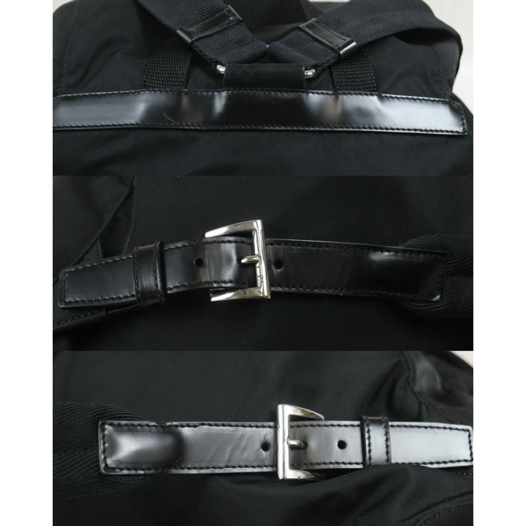 Include Entrupy Certificate of Authenticity｜Good ( Rank AB) ｜Prada  Nylon Black Backpack Medium｜26062601