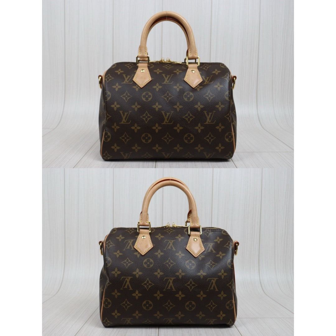 Include Entrupy Certificate of Authenticity｜Good ( Rank AB) ｜ Louis Vuitton Monogram Speedy 25 Hand Bag With Shoulder Strap IC Chips Model｜26032702