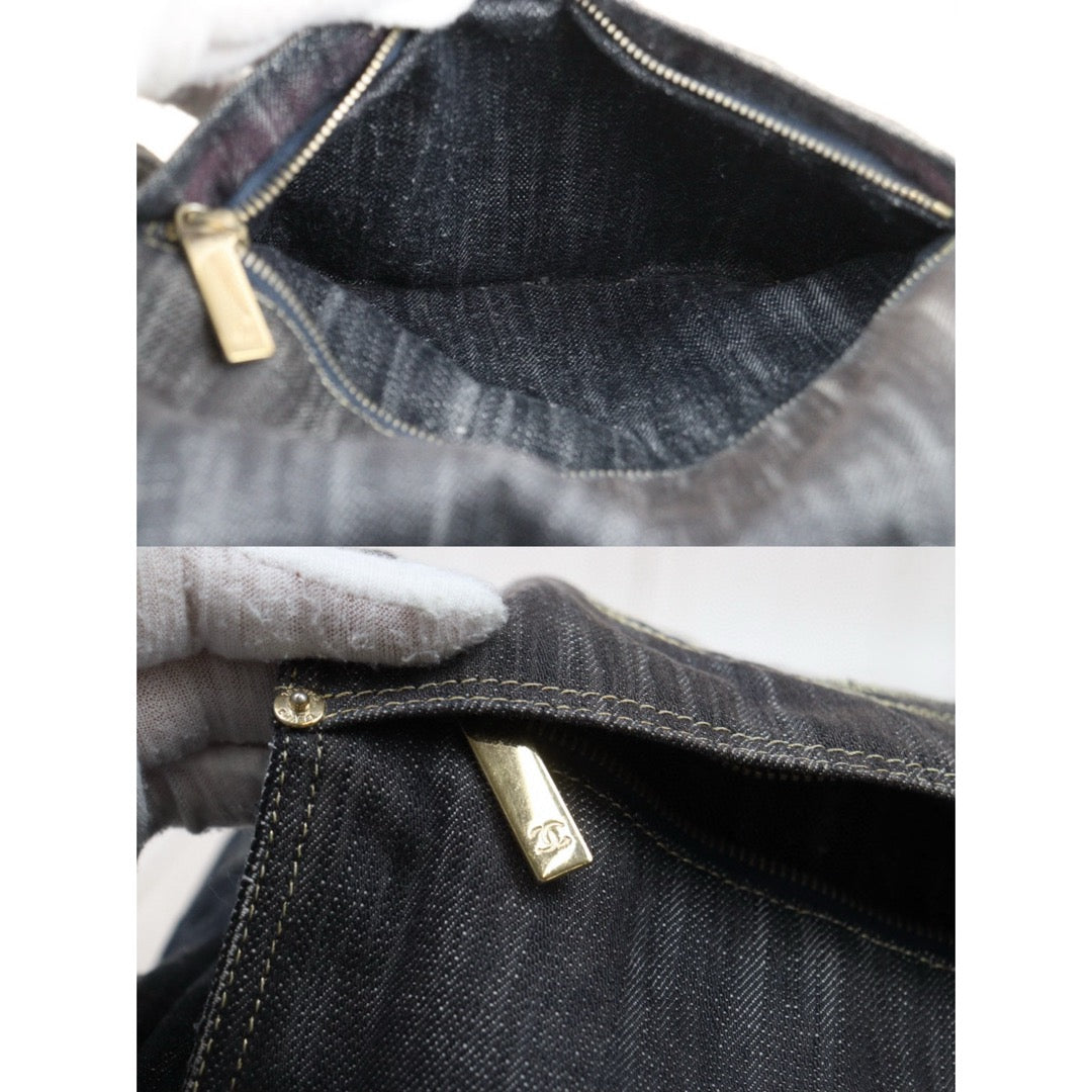 Good ( Rank AB)｜ CHANEL  Denim Blue Shoulder Bag Made in 2005-2006 Year｜P25012208