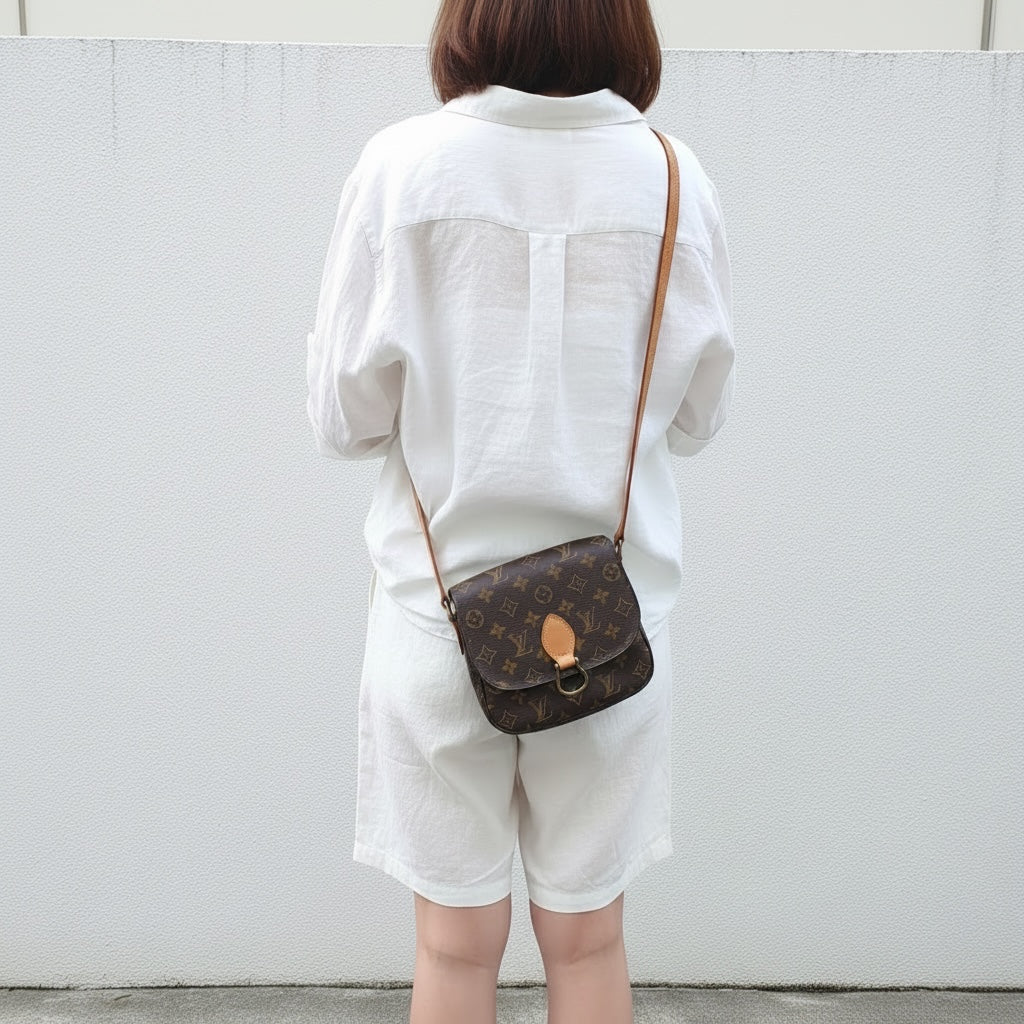 Include Entrupy Certificate of Authenticity｜Good ( Rank AB)｜ Louis Vuitton Monogram Saint Cloud MM Shoulder Bag ｜26062907