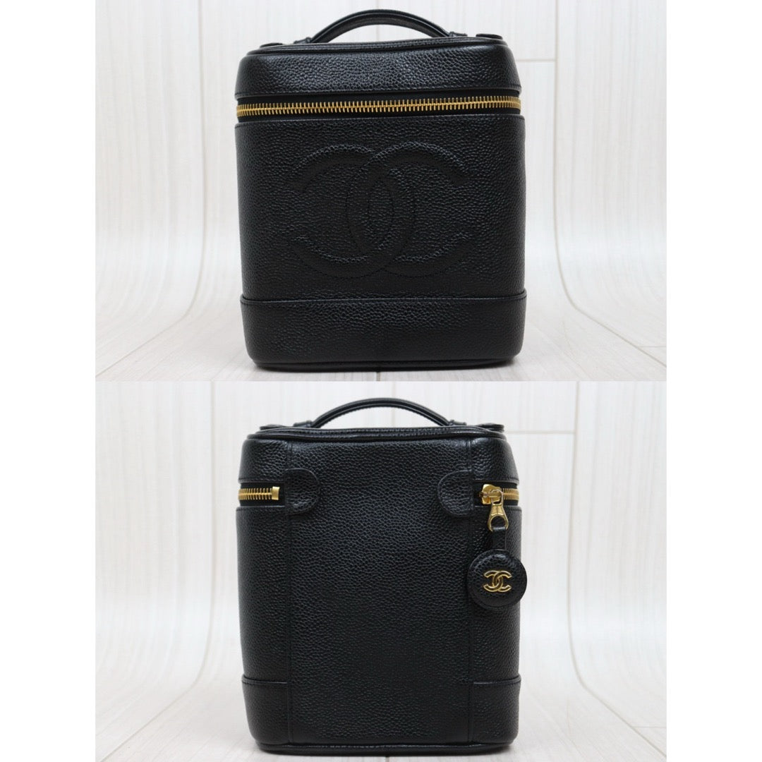 Very Good ( Rank A) ｜ CHANEL Caviar Skin Vanity Handbag  Made In 2000～2002Year ｜25103101