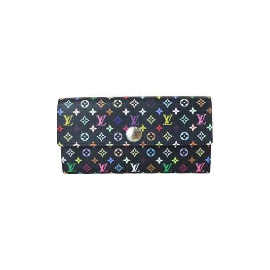 Include Entrupy Certificate of Authenticity｜Excellent（Rank SA）｜Full Set  Louis Vuitton Monogram Multicolor Portofeuil Sara Long Style Wallet ｜X26041106