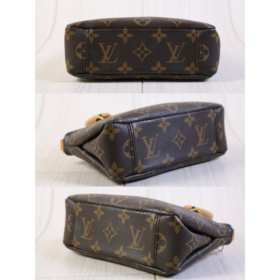 Rank AB ｜LV Monogram Pallas Nano Handbag With Shoulder Bag｜S24040401