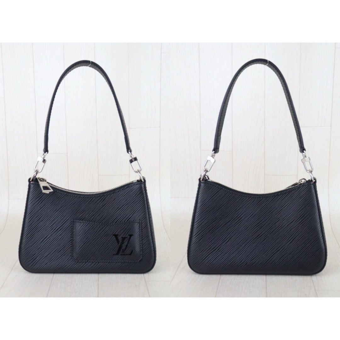 Include Entrupy Certificate of Authenticity｜Very Good ( Rank A)｜  Louis Vuitton Epi  Marellini Black ShoulderBag IC Chips Model｜S26051509