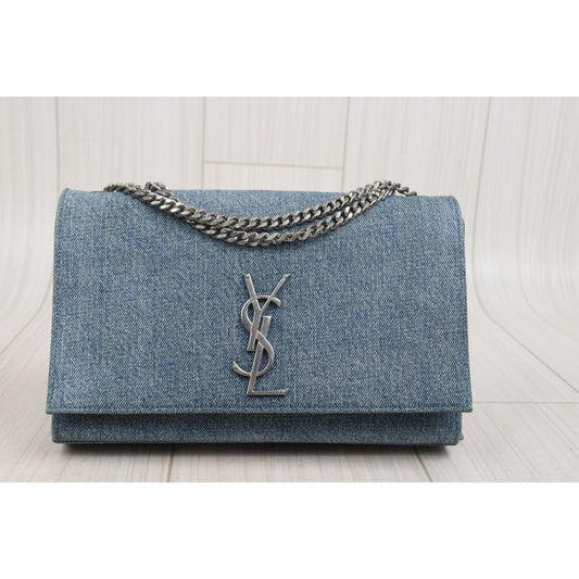 Good ( Rank AB)｜  Saint Laurent YSL Denim Chain Shoulder Bag ｜P25101309