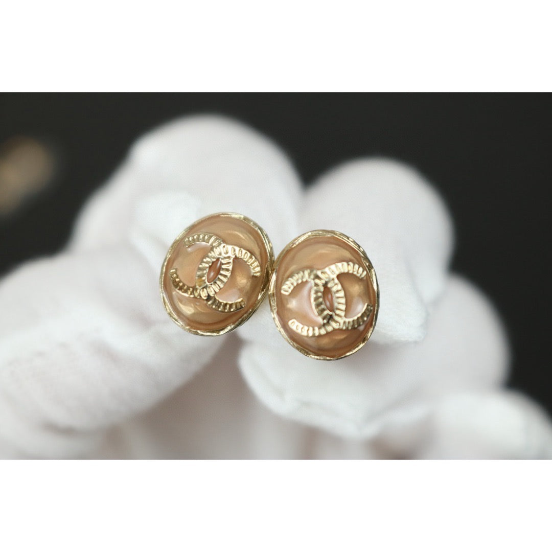Very Good ( Rank A)｜CHANEL COCO Mark  Pink Earrings｜F25012305