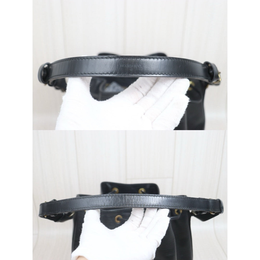 Include Entrupy Certificate of Authenticity｜Good ( Rank AB)｜Louis Vuitton Epi Slouchy Bucket Shoulder Bag Black｜W25122606