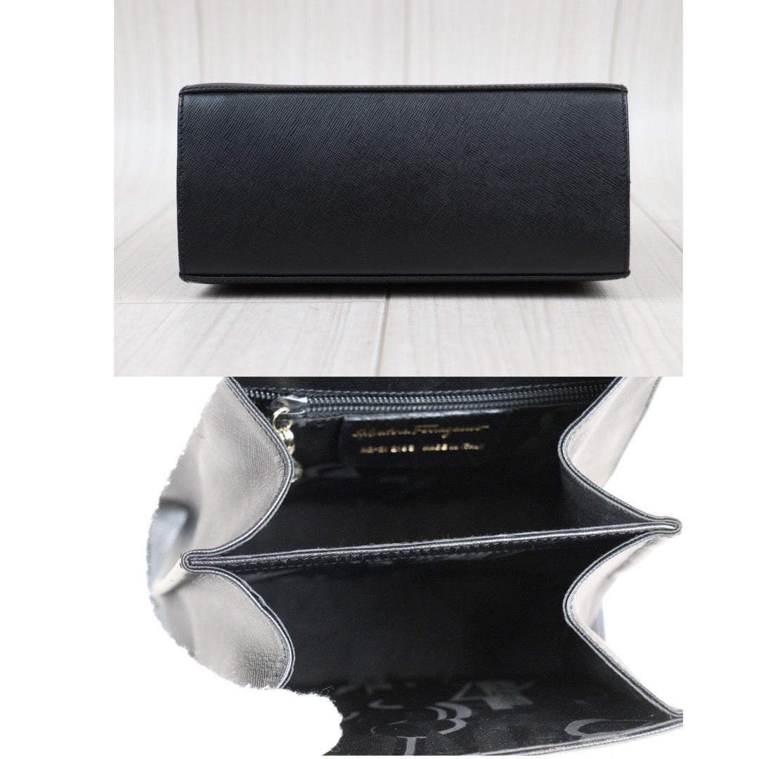 Rank A  ｜Ferragamo Gancini 2WAY Handbag  Shoulder Bag｜23122121