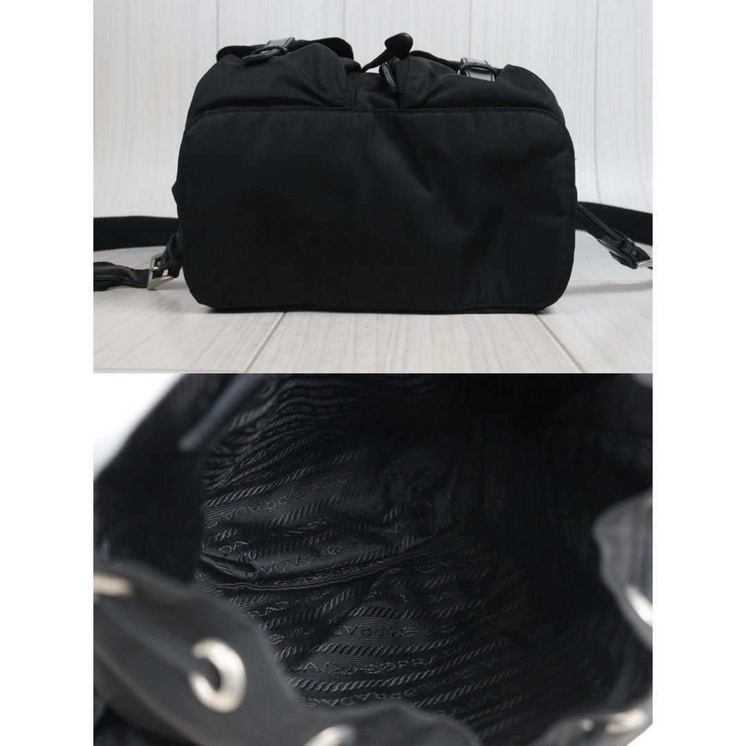 Include Entrupy Certificate of Authenticity｜Good ( Rank AB) ｜Prada  Nylon Black Backpack Small｜26071503