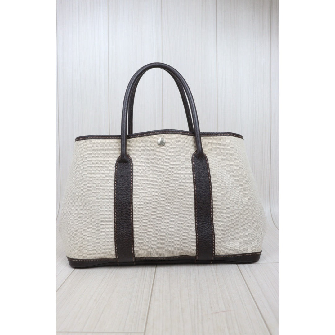 Very Good ( Rank A)｜ HERMES Garden Party PM Handbag □H Stamp Made In 2004 Year｜25101503