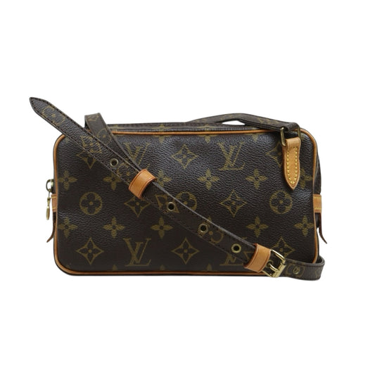 Include Entrupy Certificate of Authenticity｜Good ( Rank AB)｜Louis Vuitton Monogram Pochette Marley Bandolier Shoulder Bag｜26042806