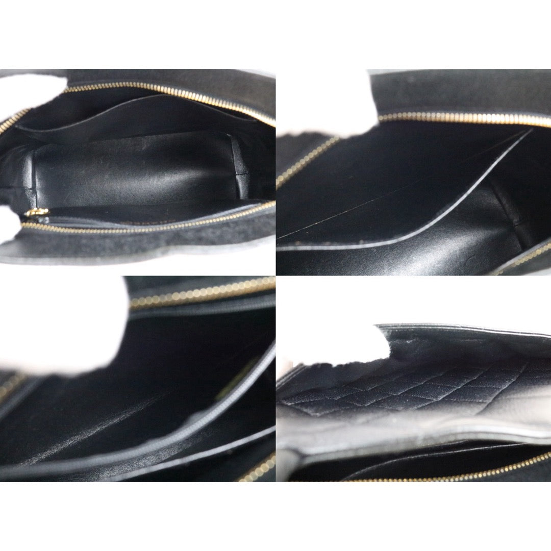 Include Entrupy Certificate of Authenticity｜Very Good ( Rank A)｜ CHANEL Caviar Skin Calf Leather Tote Bag Black Made In 1996～1997Year｜26052002