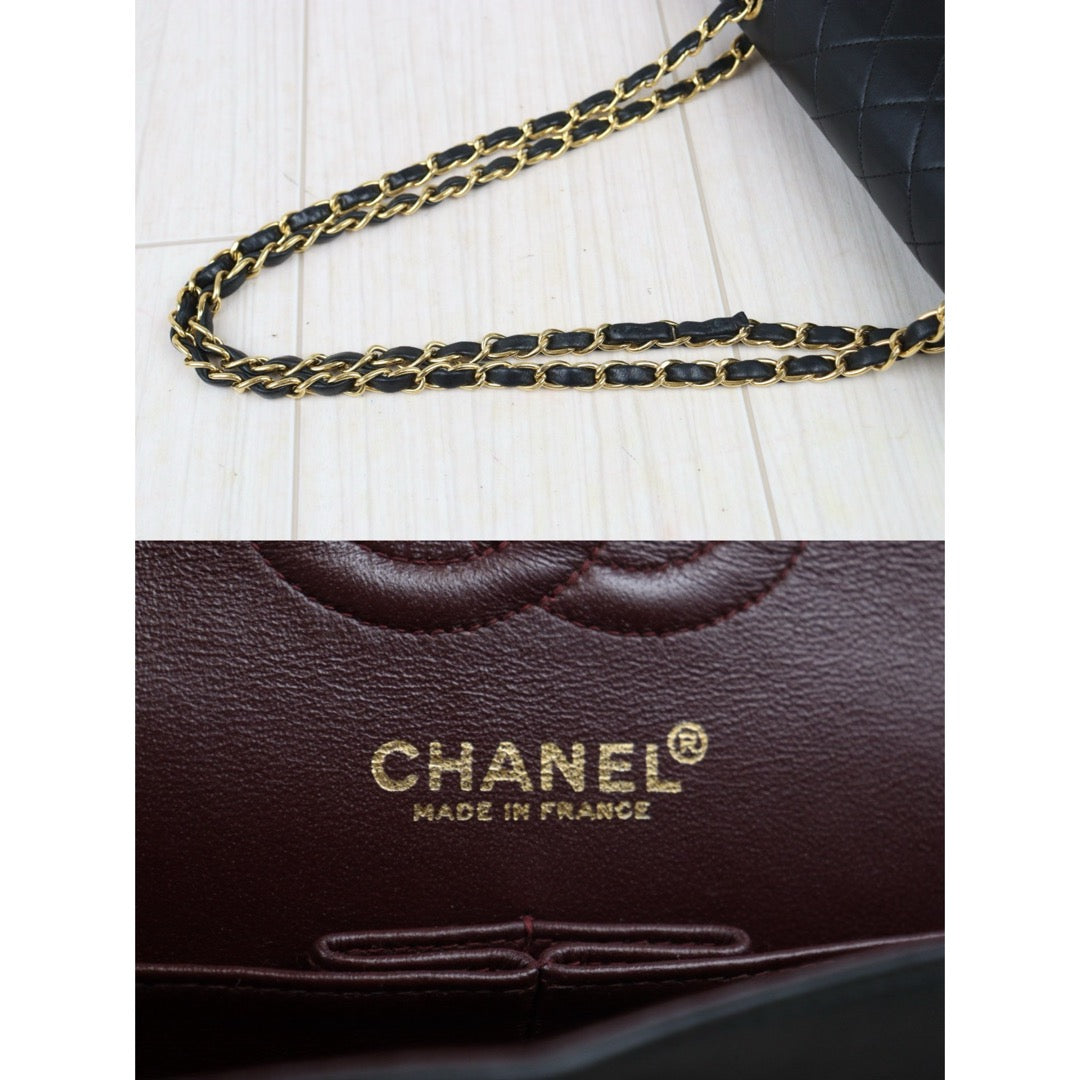 Rank AB｜ CHANEL Matrasse Double Flap 23 Shoulder Bag Black Made In 2000-2002 Year｜S24070803