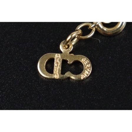 Rank A ｜ Dior CD Earring Necklace Set Gold｜23120710