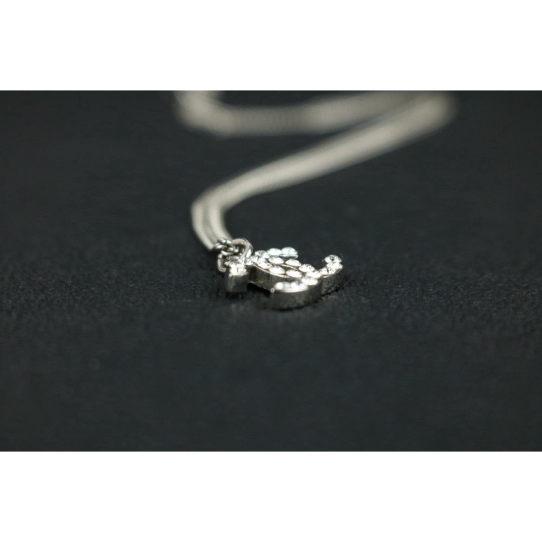 Include Authentic Detective Certificate of Authenticity｜Very Good ( Rank A) ｜ CHANEL F12V Coco Mark  Rhinestone Choker  Necklace｜S26062507