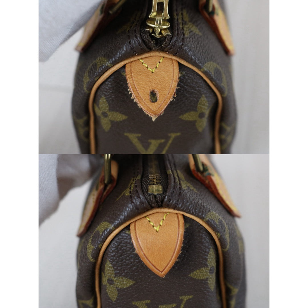 Include Entrupy Certificate of Authenticity｜Good ( Rank AB) ｜ Louis Vuitton Monogram Mini Speedy Hand Bag ｜S26073116