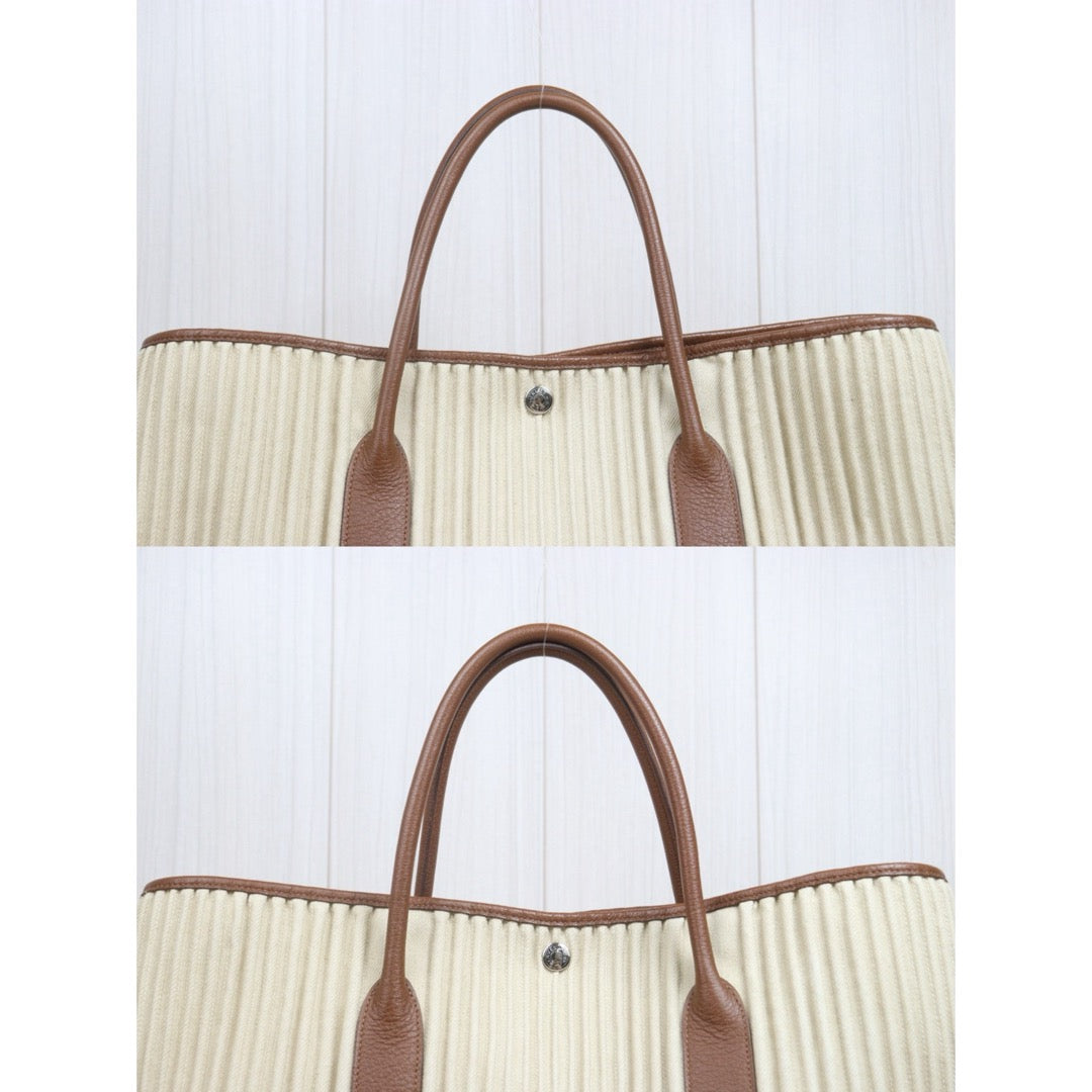Include Entrupy Certificate of Authenticity｜Good ( Rank AB)｜ HERMES  Garden PartyGM 45  Handbag □L Stamp Beige Made In 2008 Year｜S26063002