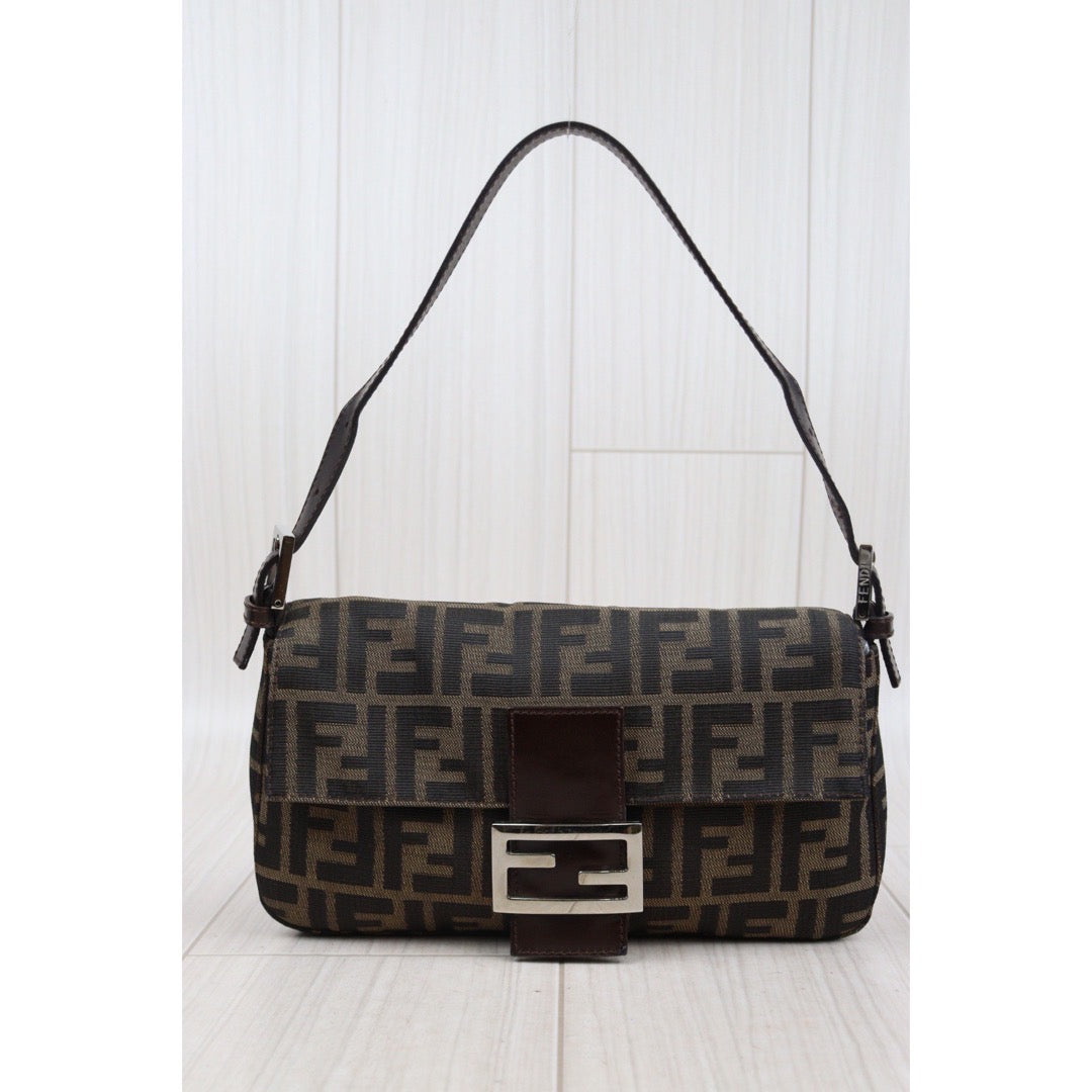 Rank AB｜ FENDI Zucca Mamma Baguette Shoulder Bag｜24030107