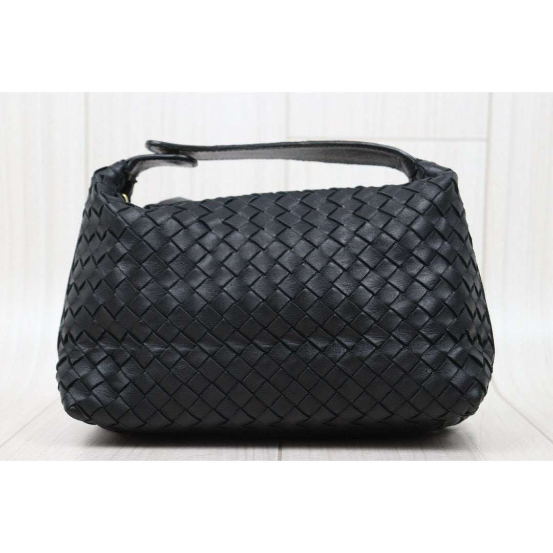 Good ( Rank AB)｜ Bottega Veneta Lamb Skin  Braid HandBag Black｜25062617