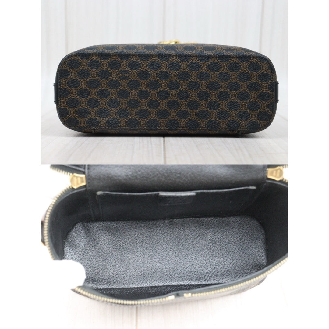 Very Good ( Rank A)｜ CELINE Macadam Vanity Handbag Shoulder Bag ｜25071708