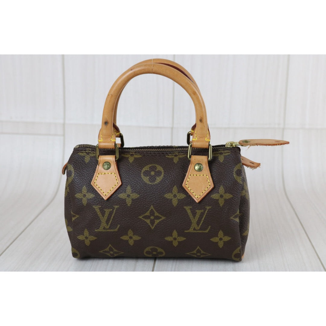 Include Entrupy Certificate of Authenticity｜Good ( Rank AB) ｜ Louis Vuitton Monogram Mini Speedy Hand Bag ｜S26073116