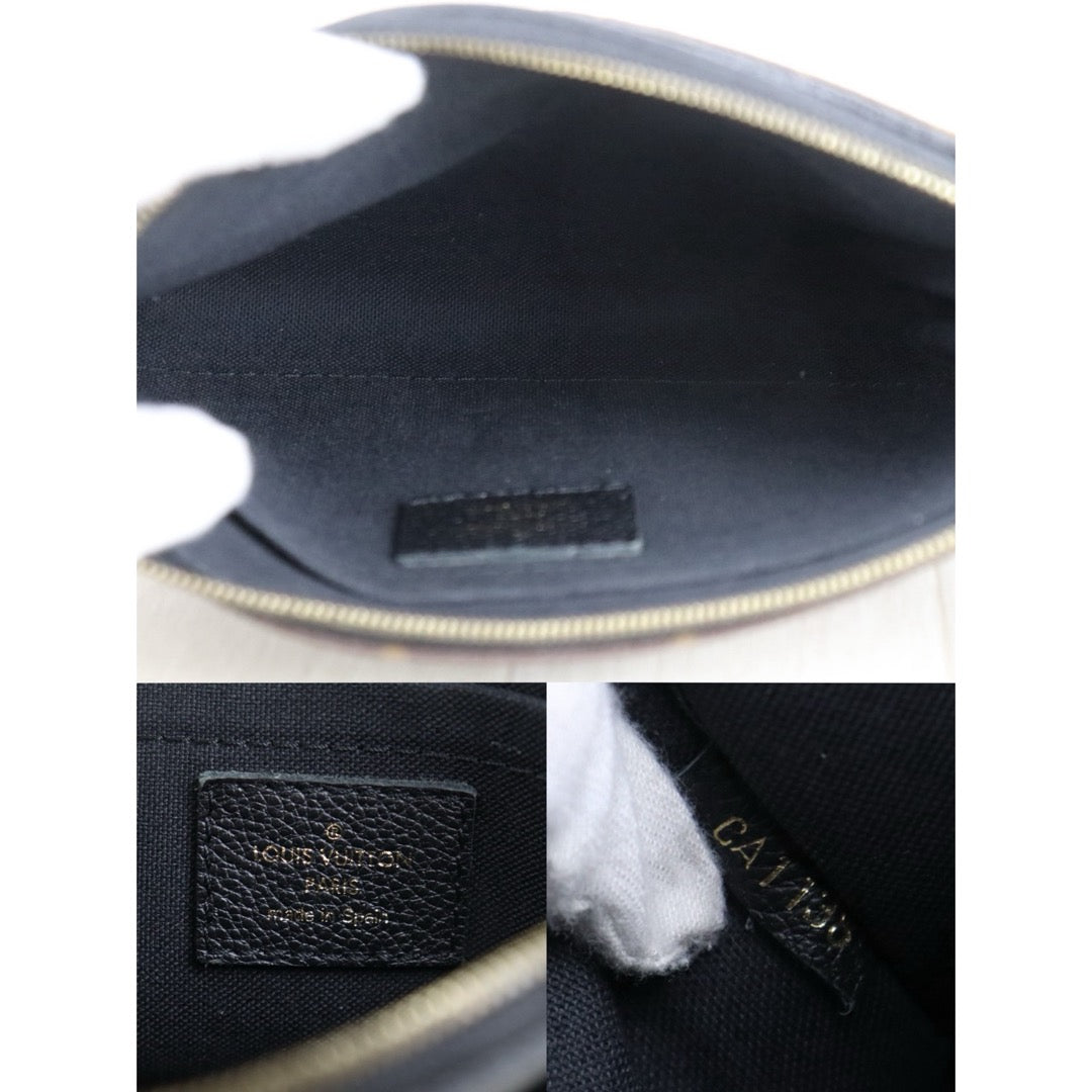 Include Entrupy Certificate of Authenticity｜Good ( Rank AB)｜ Louis Vuitton Monogram  Mini Pallas Cluth With Shoulder Bag Black｜S26052205