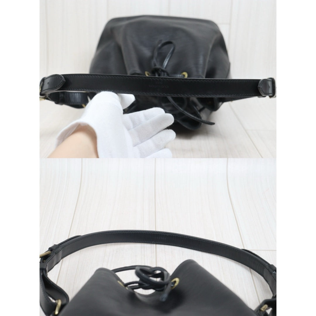 Include Entrupy Certificate of Authenticity｜Good ( Rank AB)｜Louis Vuitton Epi Slouchy Bucket Shoulder Bag Black｜26070316