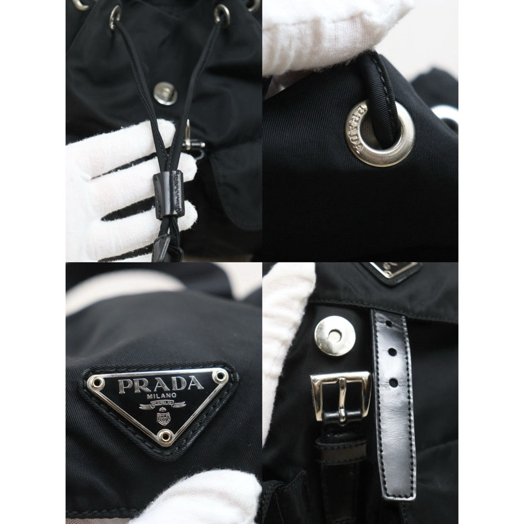 Include Entrupy Certificate of Authenticity｜Good ( Rank AB)｜Prada Nylon Backpack Small  Black｜26061809