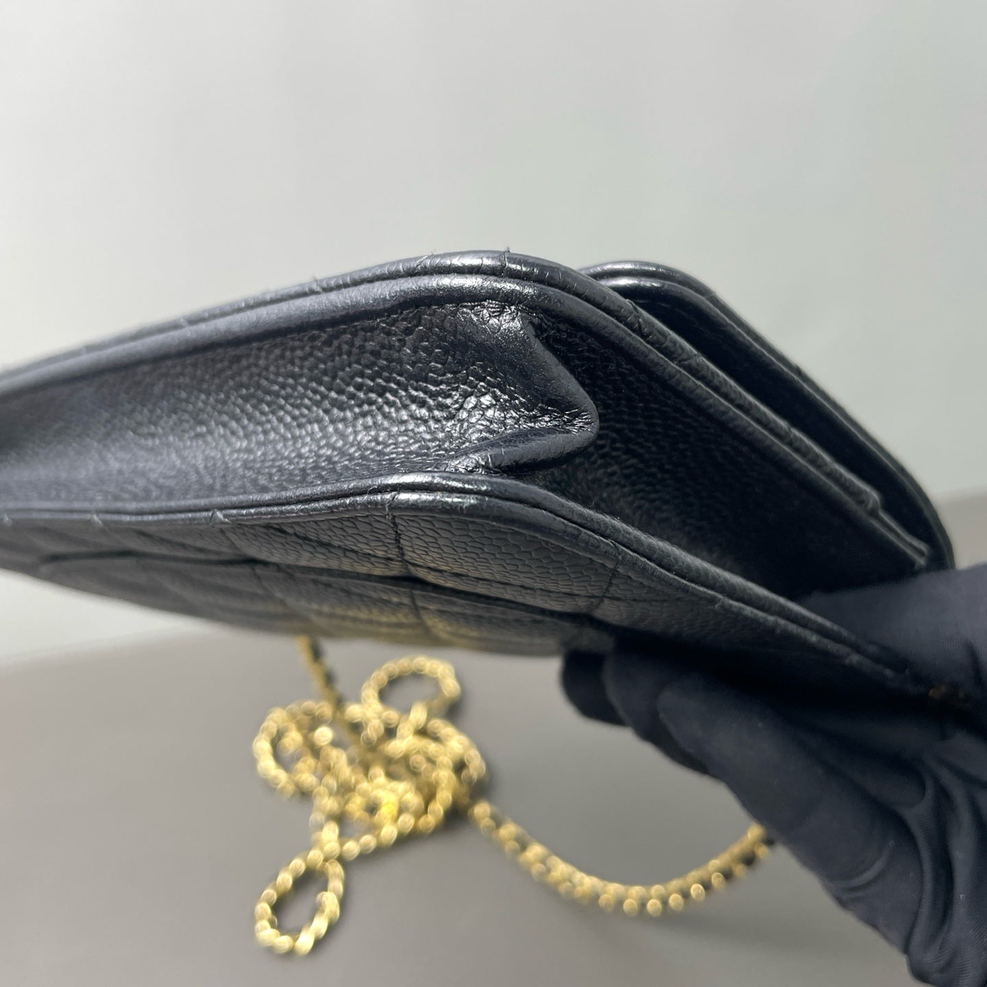 Third installment 3/4｜ CHANEL Matrasse Chain Caviar Skin WOC19 Shoulder Bag Black Made In 2018Year