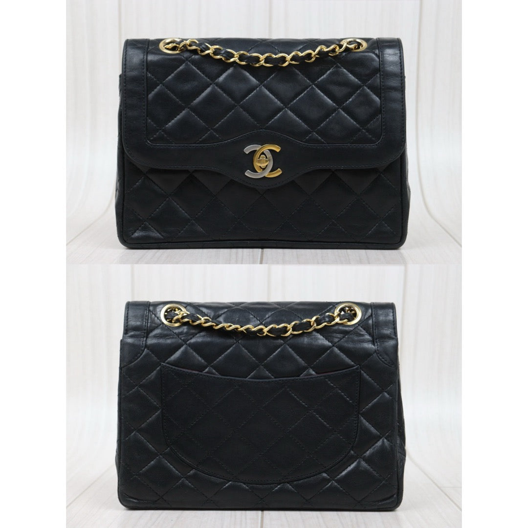 Good ( Rank AB) ｜ CHANEL Paris Limited Series Matrasse Classic Double Flap 22 Shoulder Bag Black Made In 1986-1988Year｜25122310