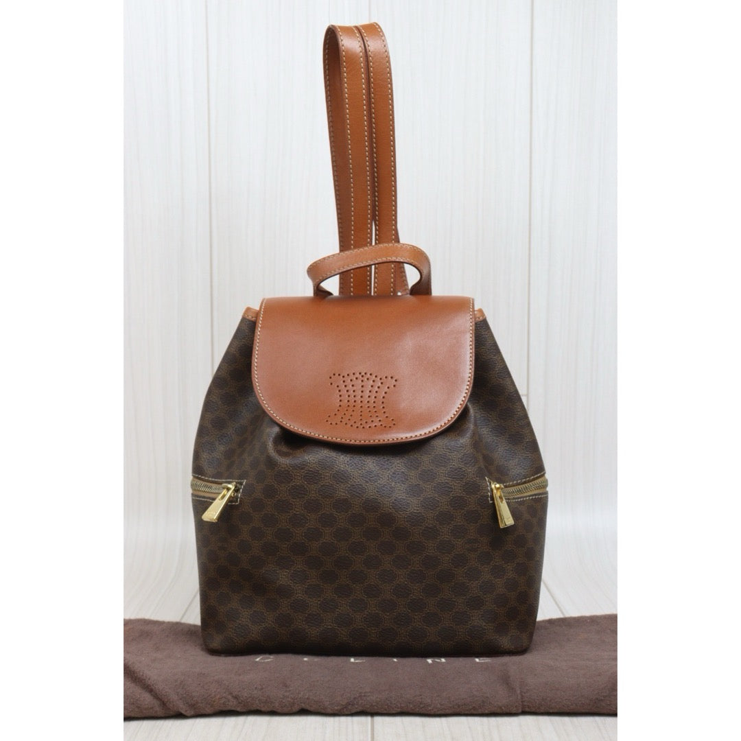 Include Entrupy Certificate of Authenticity｜Very Good ( Rank A)｜CELINE Macadam Backpack  ｜26071308