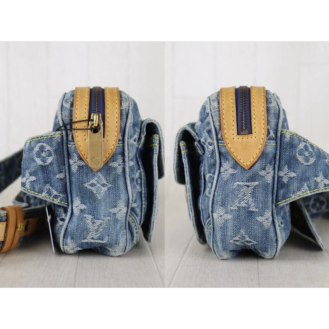 Include Entrupy Certificate of Authenticity｜Good ( Rank AB)｜Louis Vuitton Monogram  Denim Bum Bag  ｜S26090746
