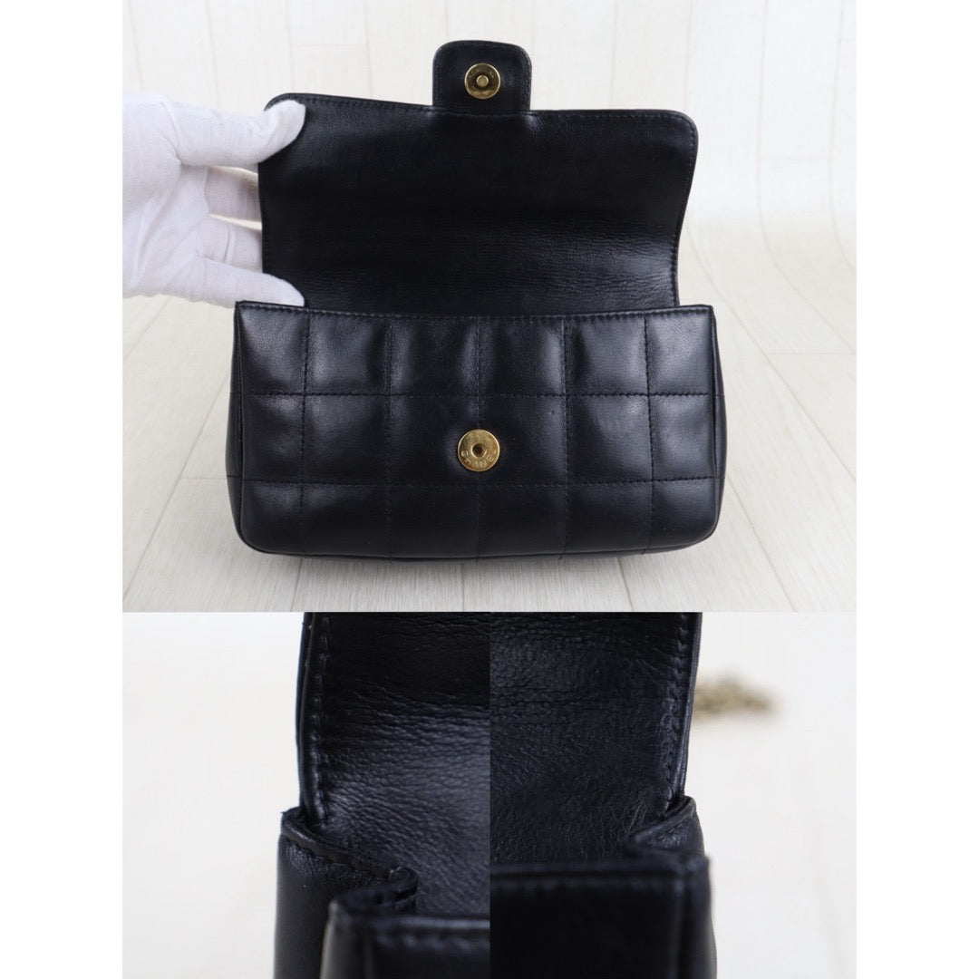 Very Good ( Rank A)｜ CHANEL Camellia Lambskin CF20 Chain Shoulder Bag Black  Made in 2003-2004Year｜S25121516