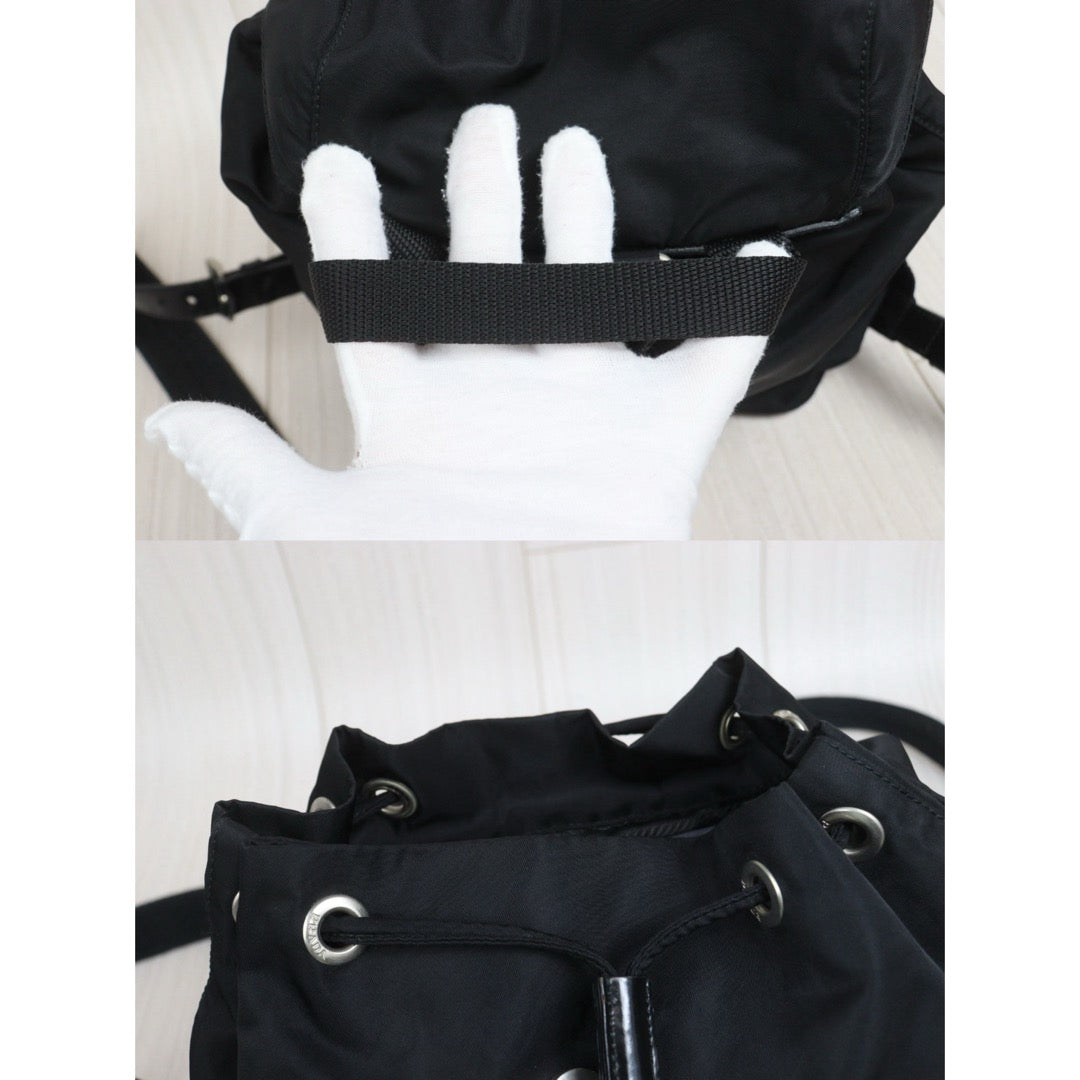 Include Entrupy Certificate of Authenticity｜Good ( Rank AB) ｜Prada  Nylon Black Small Backpack ｜26091802