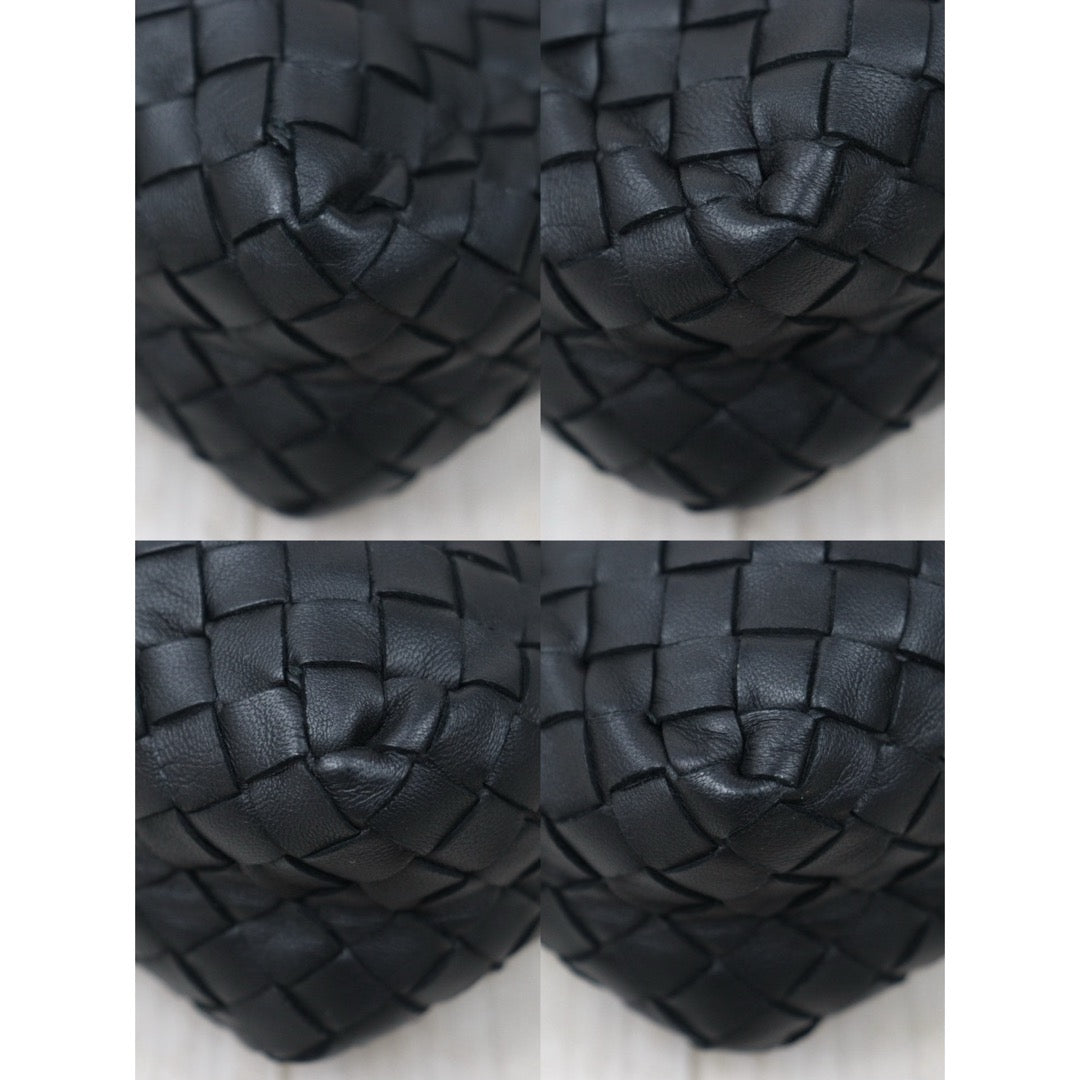 Very Good ( Rank A)｜ Bottega Veneta Lamb Skin Loop Camera Shoulder Bag Black｜S25032609