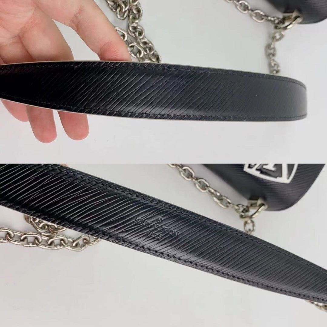 Rank A ｜ LV Epi Twist MM Shoulderbag Black｜2307136