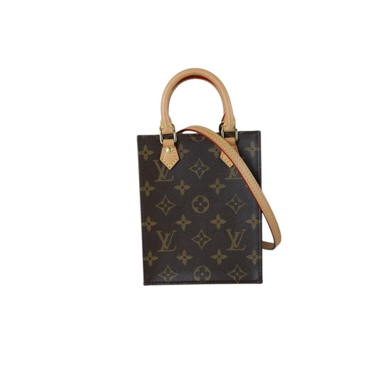 Very Good ( Rank A)｜ LV Monogram Petit Sac Plat MINI Tote Bag Shoulder Bag IC Chips Model｜S26030402
