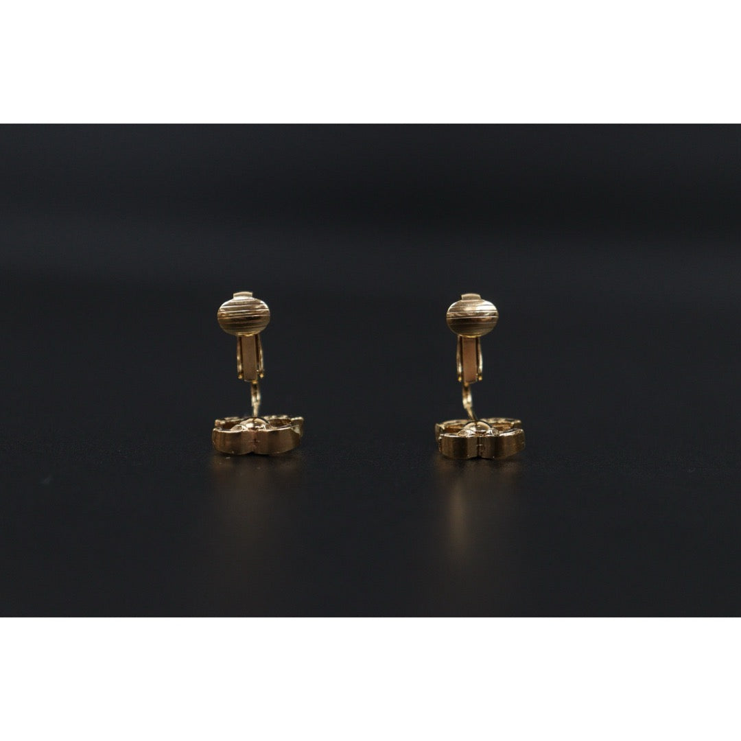 Very Good ( Rank A) ｜CHANEL Coco Mark Gold 24 Plated Earrings ｜25070701