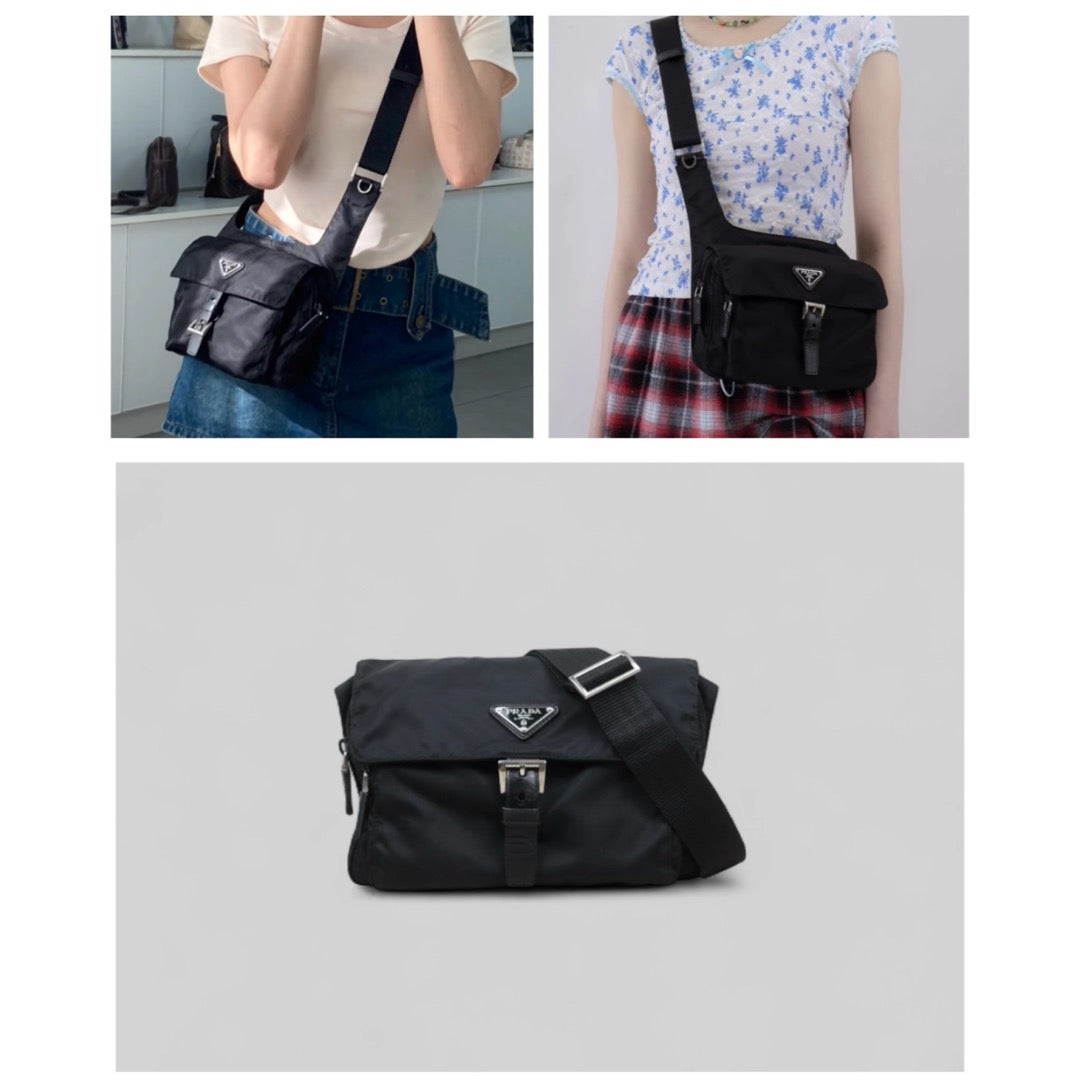 Good ( Rank AB)｜Prada Nylon ShoulderBag Black｜25051707