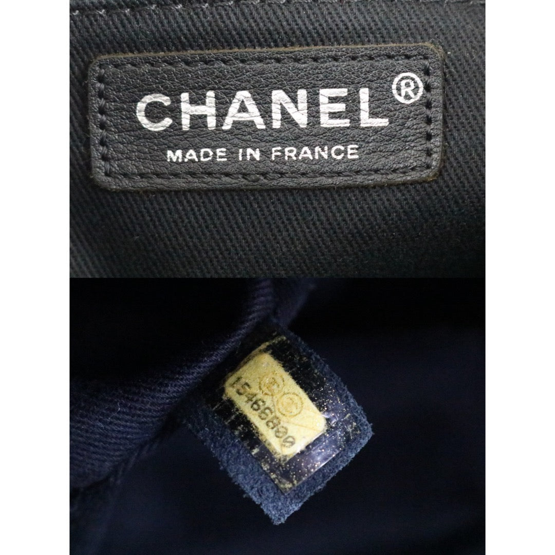 Include Entrupy Certificate of Authenticity｜Good ( Rank AB) ｜ CHANEL  Lamb Skin Matrasse Chain 2 Way ToteBag Shoulder Bag Black Made In 2011Year ｜S26030813