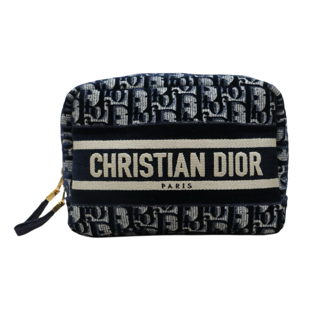 Very Good ( Rank A)｜Dior Travel Oblique Cosmetic Pouch ｜S25071015