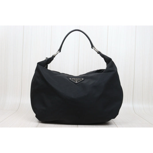 Very Good ( Rank A) ｜ PRADA HOBO GM Black HandBag ｜25112504
