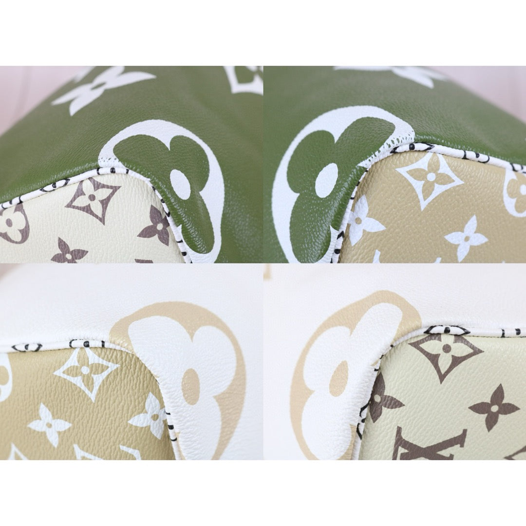 Very Good ( Rank A) ｜ LV Monogram White and Green Speedy 30 Hand Bag With Shoulder Strap Limited edition｜B25030104