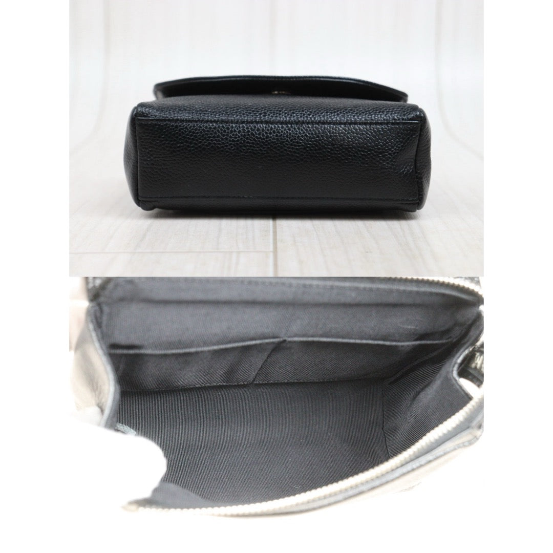 Include Entrupy Certificate of Authenticity｜Very Good ( Rank A) ｜ CHANEL Caviar Skin Cosme Pouch  Made In 2006～2008Year ｜26040207