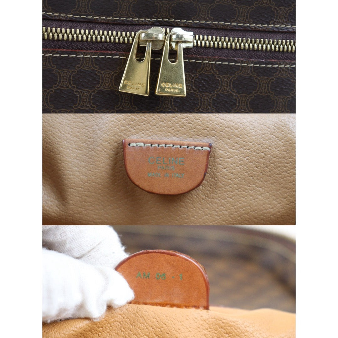 Rank AB｜ CELINE Macadam Vanity Handbag ｜24081913