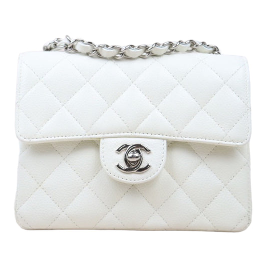 Very Good ( Rank A)｜ CHANEL  Caviar Skin Square 17 Shoulder Bag Made In 2005～2006Year ｜P24061141