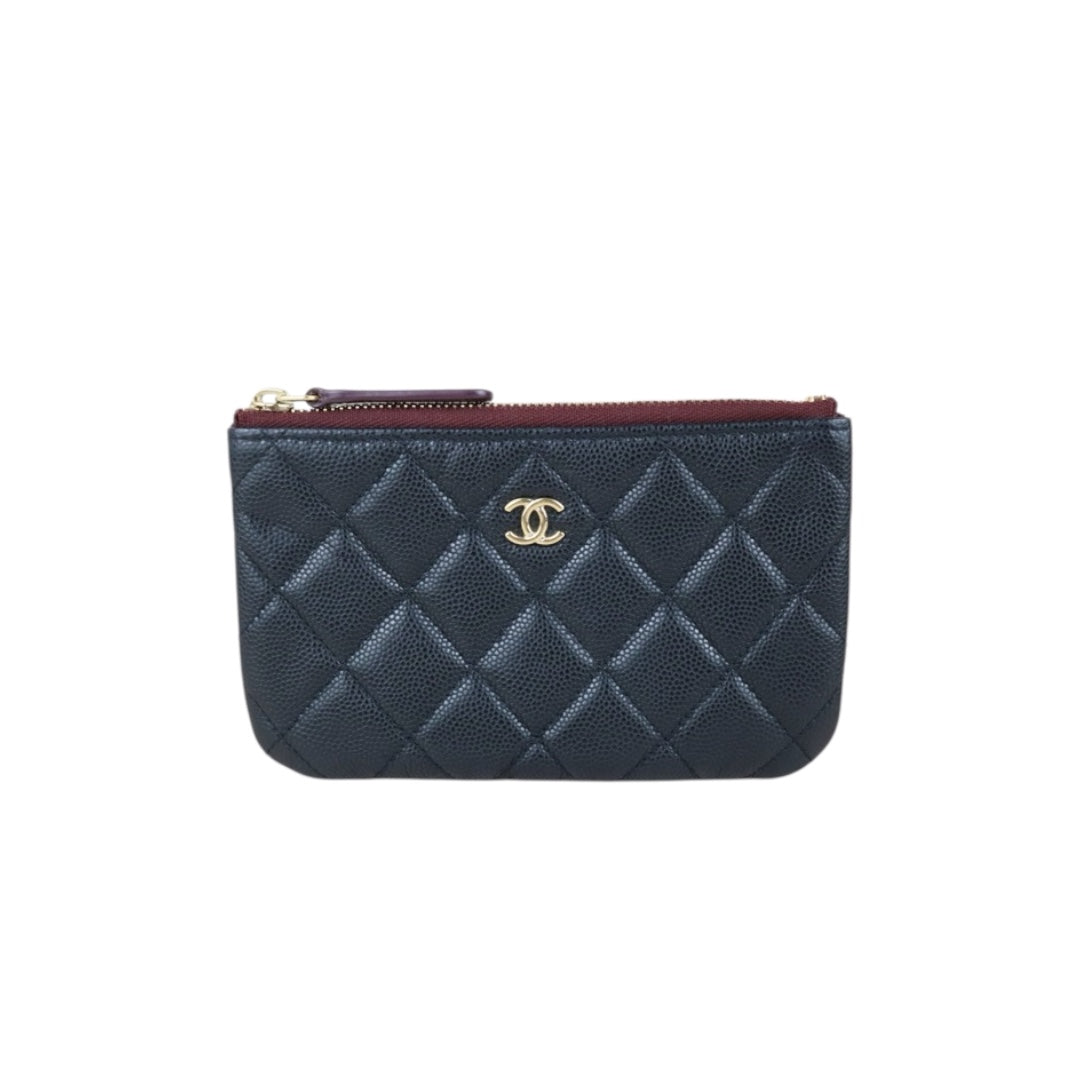 Include Entrupy Certificate of Authenticity｜Good ( Rank AB)｜ CHANEL Caviar Skin  Klassische Pochette Mit Reissverschluss  PM Black Made In 2020Year ｜X26092107