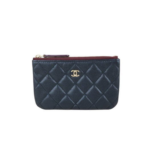 Include Entrupy Certificate of Authenticity｜Good ( Rank AB)｜ CHANEL Caviar Skin  Klassische Pochette Mit Reissverschluss  PM Black Made In 2020Year ｜X26092107