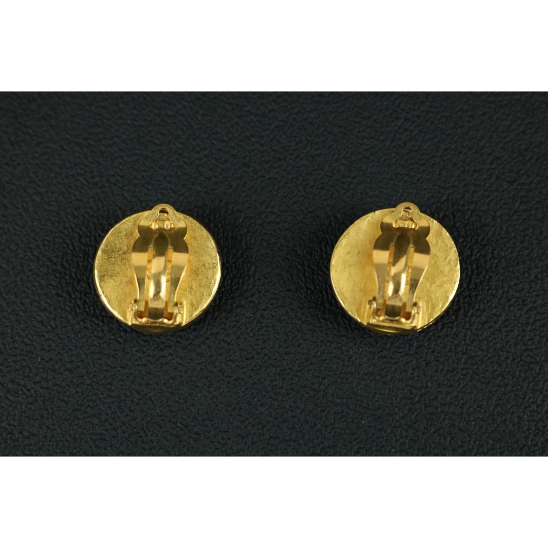 Include Authentic Detective Certificate of Authenticity｜Very Good ( Rank A) ｜CHANEL 96A COCO Mark Vintage Earrings Made In 1996 Year ｜S26071502